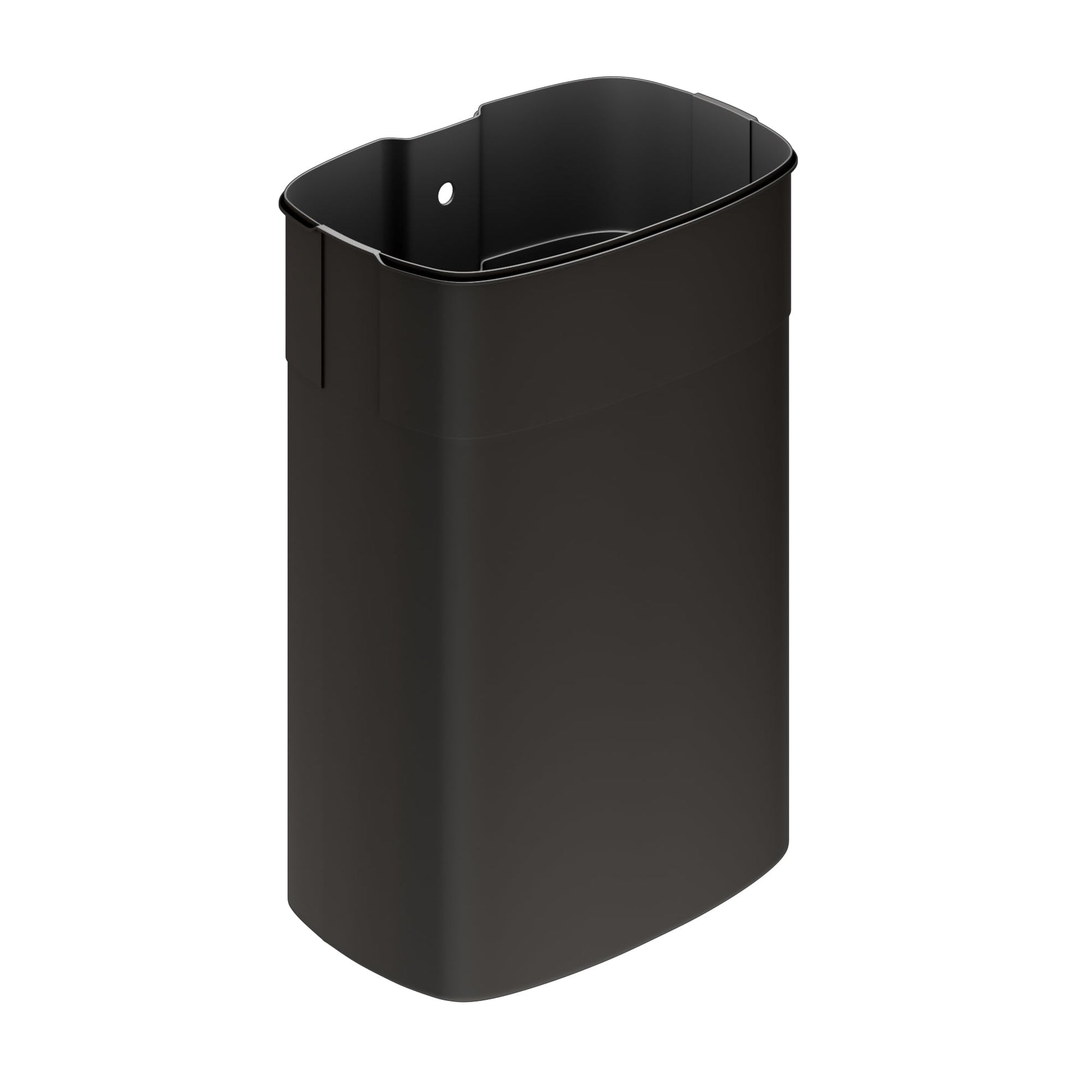 Pattumiera da cucina in metallo Garvee da 13 galloni e 50 litri con coperchio a chiusura ammortizzata e secchio interno per isola cucina, nera ed ergonomica