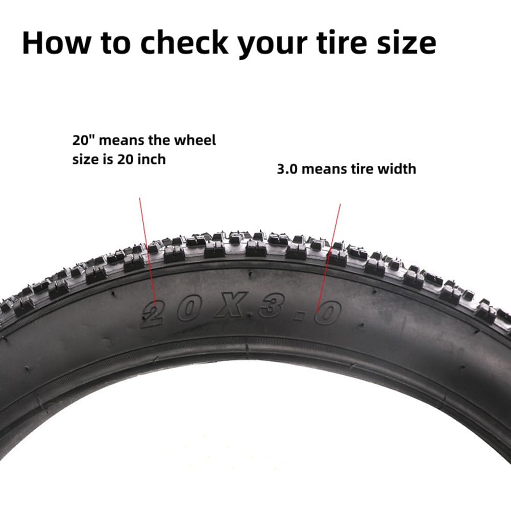 Garvee Pneumatici Fat Bike 20x3.0 Puncture Proof Gomma Resistente Spiaggia Neve