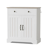 Garvee Mobile Buffet 75 cm Con Ripiani Regolabili, Legno Bianco, Ampio Spazio, Design Antiribaltamento, Versatile Per Soggiorno E Sala Da Pranzo