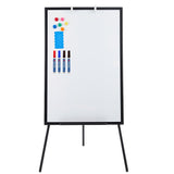Garvee Lavagna Magnetica Portatile 91,4x61 cm con Cavalletto Regolabile in Acciaio, Nero/Bianco, per Ufficio e Casa - Black