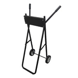 Carrello per motore fuoribordo Garvee, capacità 85 kg, supporto pieghevole per riparazione e trasporto imbarcazioni, altezza 99 cm, ferro, nero