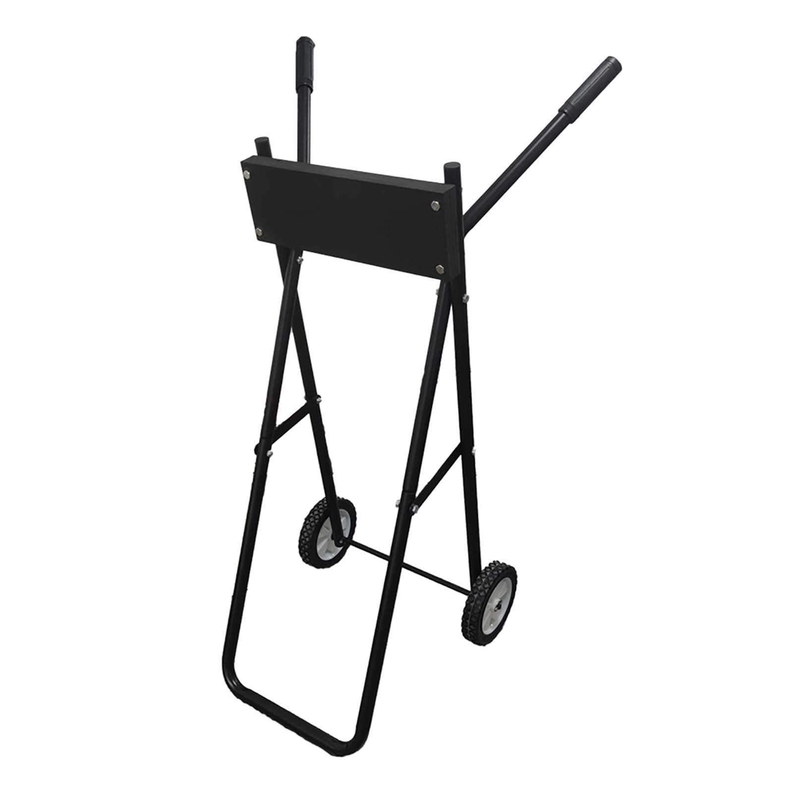 Carrello per motore fuoribordo Garvee, capacità 85 kg, supporto pieghevole per riparazione e trasporto imbarcazioni, altezza 99 cm, ferro, nero
