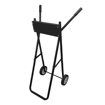 Carrello per motore fuoribordo Garvee, capacità 85 kg, supporto pieghevole per riparazione e trasporto imbarcazioni, altezza 99 cm, ferro, nero