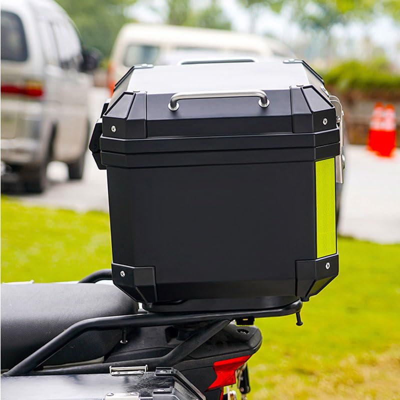 Bauletto Garvee per moto 45L in plastica ABS impermeabile antifurto universale riflettente nero
