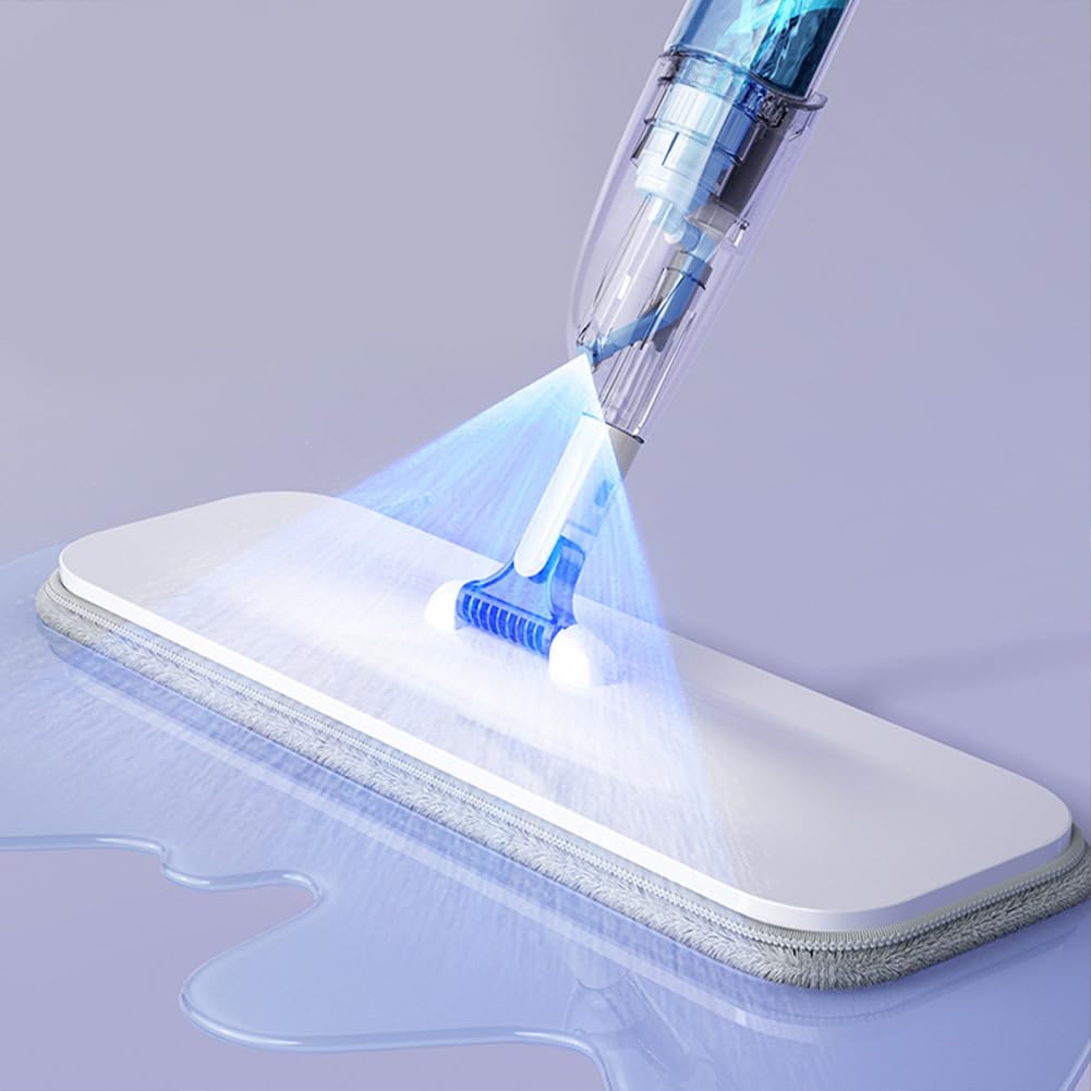 Garvee Balai Pulvérisateur 400 ml avec Manico en Alluminio, Testa Rotante 360°, Panni Microfibra per Pulizia Casa, 120 cm, Multicolore