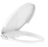 Garvee Sedile Bidet Non Elettrico con Doppio Ugello per WC Allungati Bianco per Bagno Domestico