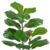 Garvee 39 pollici artificiale Ficus Lyrata albero di plastica per ufficio e soggiorno verde realistico facile da curare