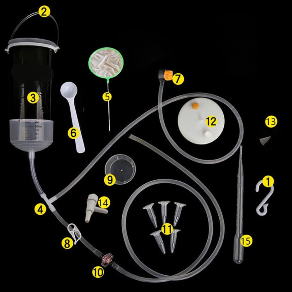 Incubatrice per uova di artemia Garvee per acquario, incubatoio fai da te per cisti di artemia in acqua salata per l'allevamento di pesci