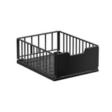 Organizzatore per mobili da cucina Garvee con cassetti in metallo, realizzato in robusto acciaio al carbonio, elevata capacità di stoccaggio, montaggio flessibile, utilizzo versatile, nero - Nero