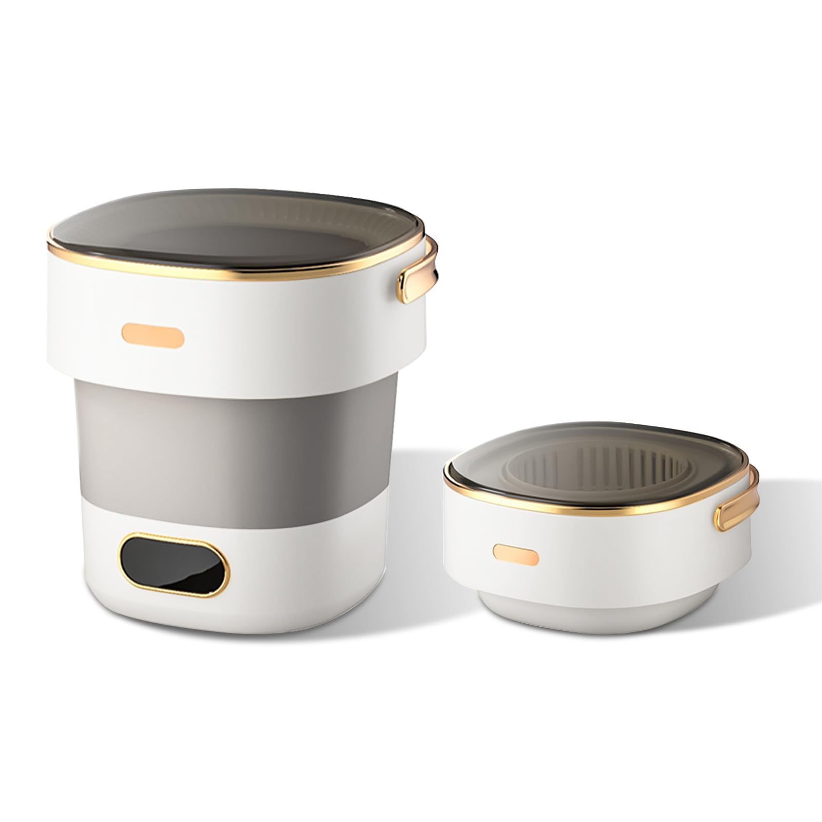 Garvee Mini Lave-Linge 13L portatile con sacca per campeggio e viaggi, materiale ABS bianco leggero