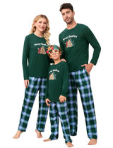 Garvee Christmas Family Christmas Pigiama Set Manica Lunga Due Pezzi Pigiama da Notte Verde M Comodo Caldo Per Feste e Celebrazioni in Famiglia
