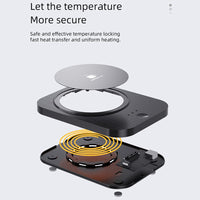 Scalda tazze da caffè Garvee con tazza in ceramica, 3 impostazioni di temperatura, spegnimento automatico dopo 8 ore, nero, ufficio e casa