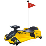 Garvee Kart Elettrico Drift Bambini 24V 180W Brushless Motore, 5 Ruote Stabili, LED, Batteria Lunga Durata, Sicurezza Certificata, Gioco Esterno