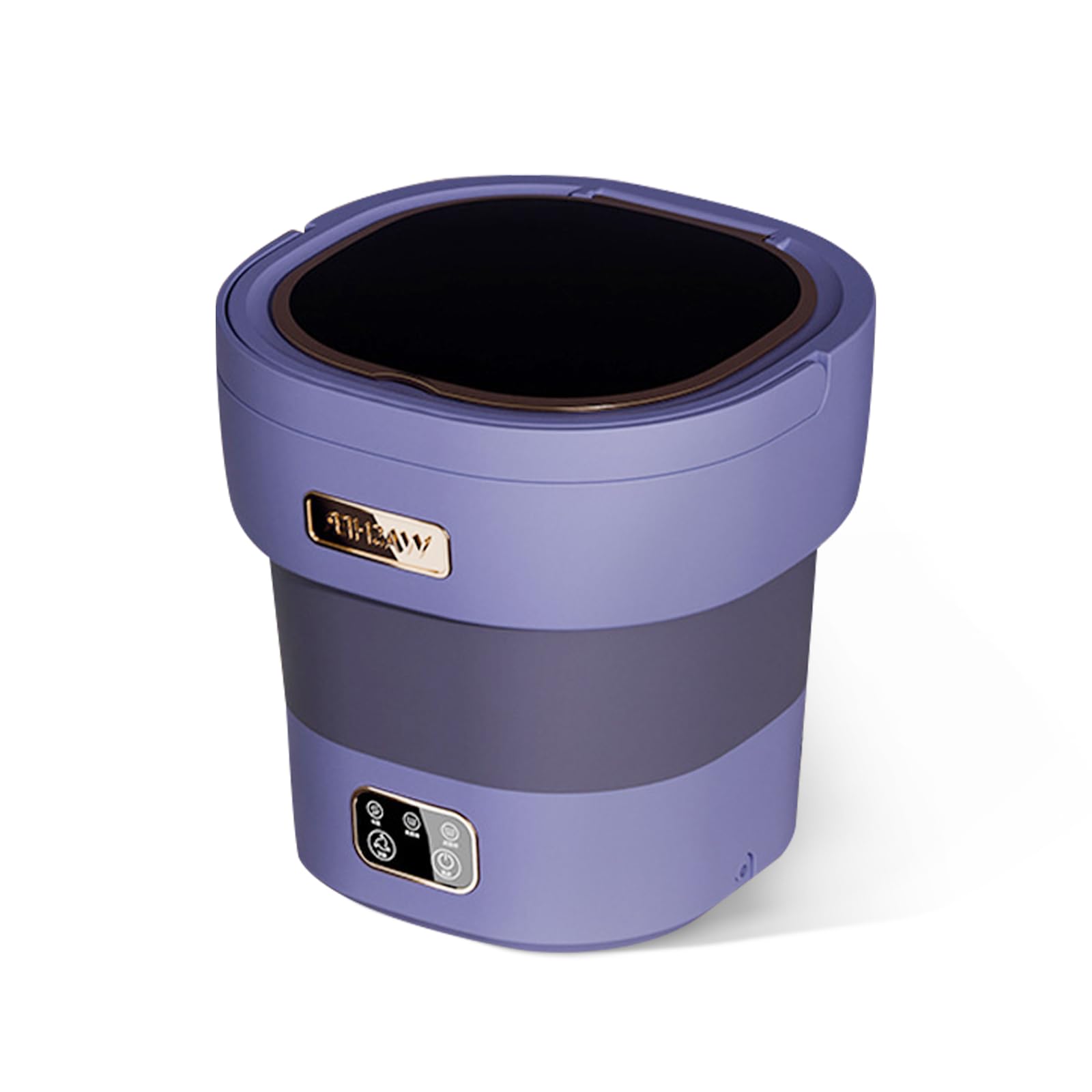 Garvee Mini Lavatrice Portatile Pieghevole 12L Mini Lavatrice con Cestello di Centrifuga per Casa Appartamenti Hotel Bianca Compatta