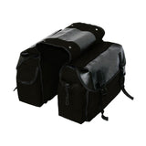 Garvee Sacoche Da Bici 35L Impermeabile Resistente Doppia Fissazione Porta-Bagagli Posteriore Nero Per Bici Da Viaggio E Montagna 33x43cm - Nero