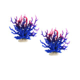 Garvee Rami di Corallo Imitati Coralli PVC Impermeabile Decorazione Acquario Blu Viola - Blau Und Lila