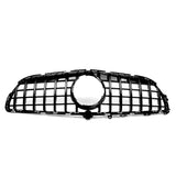 Garvee Griglia Protettiva Anteriore Doppia Lamella Per Mercedes CLS W218 C218 X218 2015-2018, ABS Rinforzato, Design Sportivo Nero Lucido