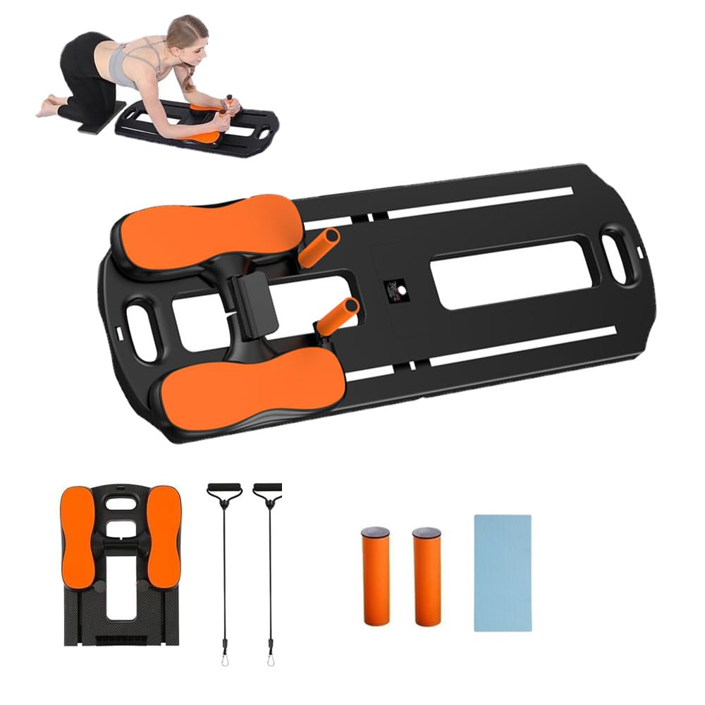 Tavola da Pilates pieghevole Garvee per uso domestico, multifunzionale, materiale TPU, cuscinetti antiscivolo, capacità di carico di 300 libbre, compatta e leggera, per piccoli spazi