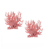 Garvee Rami di Corallo Imitati Ornamenti di Corallo Rosa PVC Impermeabile Decorazione per Acquario per Vasche per Pesci Mondi Sottomarini - Rosa