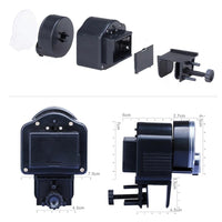 Mangiatoia automatica per pesci Garvee, regolabile, a batteria, per acquari (batterie non incluse)