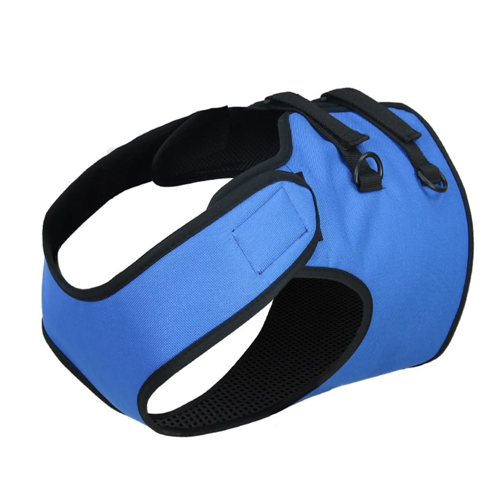 Garvee Harnais Respirant Réglable Pour Chien - Soutien Membres Avant, Sangle Ajustable, Tissu Oxford Robuste, Double Protection, Bleu M, Rééducation & Promenades