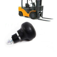 Pomello del volante Garvee da 8 mm, girevole, con impugnatura di potenza per carrelli elevatori e trattori, materiale ABS, superficie liscia, nero