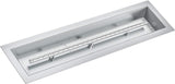 Garvee Einsatz Per Fire Pit In Acciaio Inox 76,20x15,24 Cm, Doppio Brenner, Outdoor E Interni, Rettangolare, Resistente E Sicuro