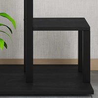 Garvee Plant Stand a 5 ripiani in metallo semicircolare, set da 2 pezzi per soggiorno e balcone, altezza 56" (nero)