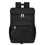 Zaino termico Garvee da 25 litri, impermeabile, leggero, in alluminio riflettente, per picnic ed escursioni, 32x15x44 cm, nero