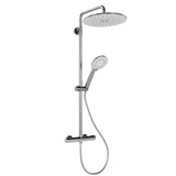 Garvee Sistema Doccia con Termostato Sicurezza 38°C, 3 Funzioni, Acciaio Inossidabile, Doccia Regolabile, Montaggio Facile, Bagno Familiare