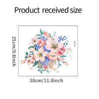 Adesivi per sedile WC Garvee Floral, autoadesivi, rimovibili, in PVC, impermeabili, decorazione per il bagno, stile 2