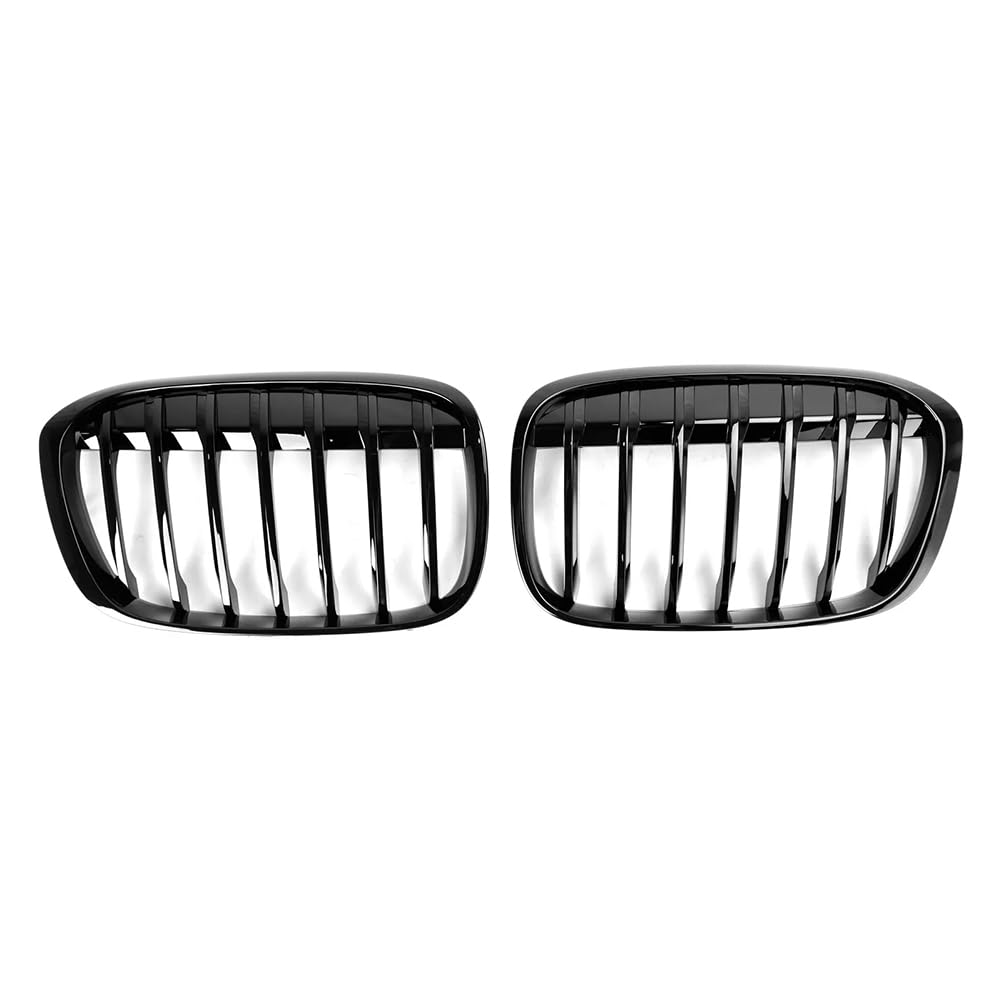 Griglia anteriore Garvee per X1 F48 F49 2016-2018, lamella singola, plastica ABS, nera, stile auto