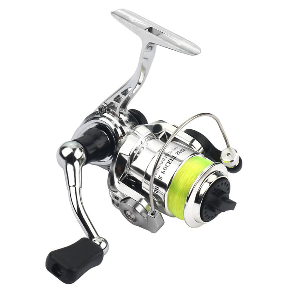 Garvee Carrete Giratorio Compacto De Pesca MN100 Metal 4.3:1 Relación De Engranajes Mango Reversible Antideslizante Para Carpa Lubina Trucha Agua Dulce Y Salada