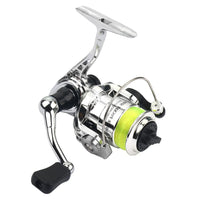 Garvee Carrete Giratorio Compacto De Pesca MN100 Metal 4.3:1 Relación De Engranajes Mango Reversible Antideslizante Para Carpa Lubina Trucha Agua Dulce Y Salada