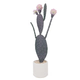 Cactus Artificiale Alto Realistico UV Resistente in Materiale EVA per Interni ed Esterni Verde