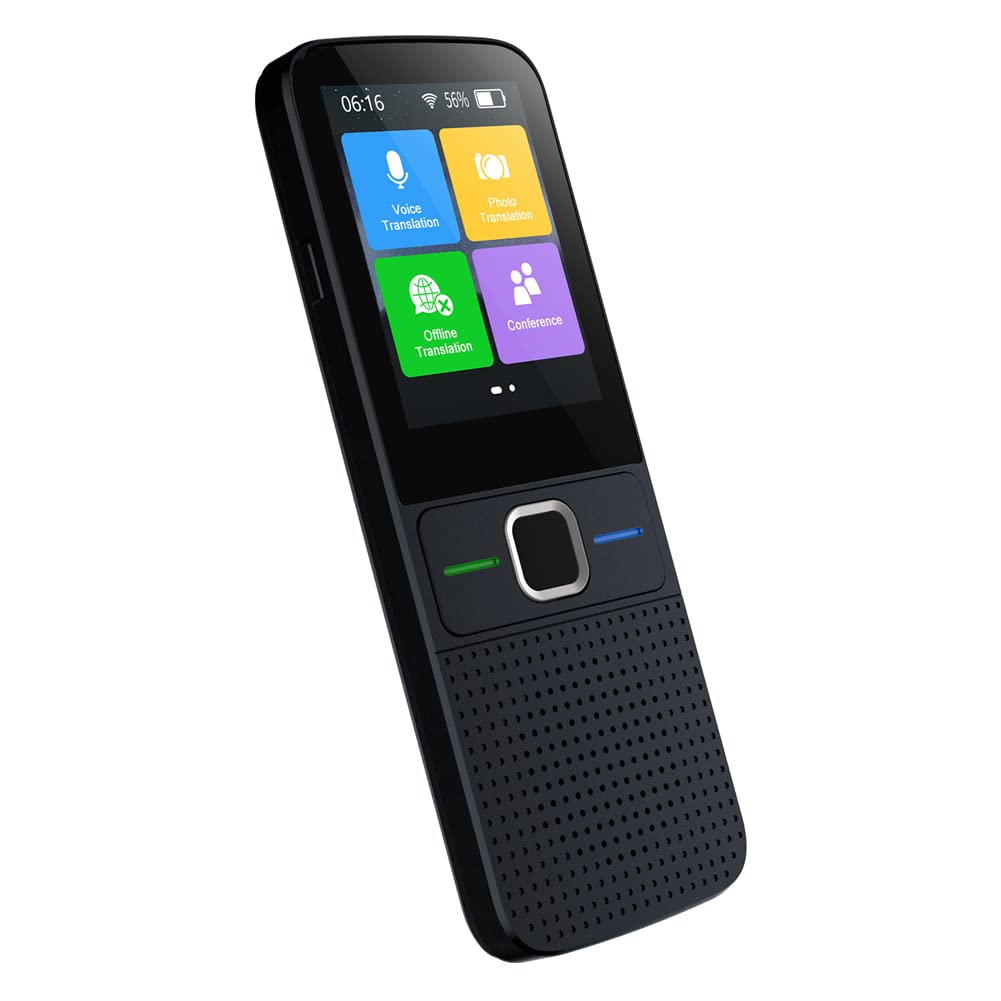 Dispositivo di traduzione intelligente Garvee T10, 137 lingue, traduzione di foto, Wi-Fi, offline, nero, portatile, viaggio, affari