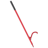 Garvee Cant Hook Logger Roller Tool 61 IN Handle, Rubber Grip, Adjustable Hook, Steel, Durable, Red, Outdoor Logging