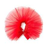 Garvee Vestito tutù colorato per cani e gatti, in rete traspirante, materiale morbido, 8 colori, 3 taglie, ideale per feste - Rosso