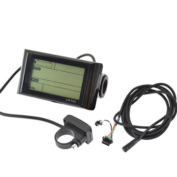 Contachilometri elettronico per bicicletta Garvee SW900 con display LCD, impermeabile per bici elettriche e scooter, urbano, compatto, nero