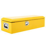 Garvee Cassetta Attrezzi Acciaio Impermeabile con Blocco Sicuro per Pickup, Trailer, RV - Compatta, Versatile, Design Diamante Nero - Giallo