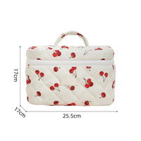 Garvee Set da 3 pezzi di borse cosmetiche in nylon trapuntato, grandi, per viaggi e uso quotidiano, leggere e versatili