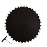 Telo da salto per trampolino Garvee Ø 366 cm con 72 occhielli, impermeabile, resistente ai raggi UV, nero, accessorio di ricambio per trampolino per salti all'aperto - Nero