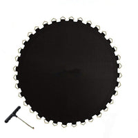 Telo da salto per trampolino Garvee Ø 366 cm con 72 occhielli, impermeabile, resistente ai raggi UV, nero, accessorio di ricambio per trampolino per salti all'aperto