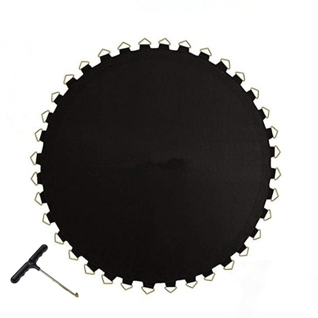 Tappetino di ricambio per trampolino Garvee Ø 306 cm con 64 occhielli Tappetino di sicurezza per trampolini rotondi Impermeabile Resistente ai raggi UV