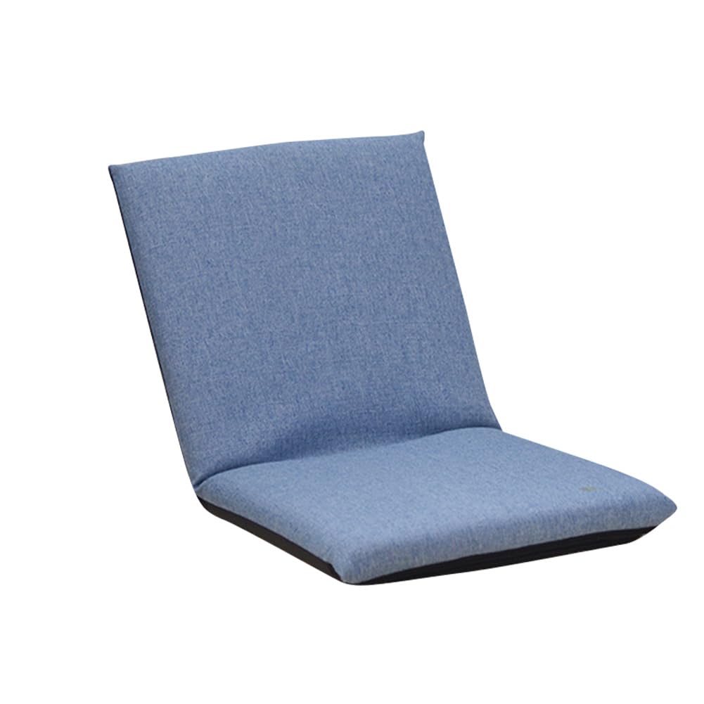 Sedia da pavimento regolabile Garvee con 6 posizioni, imbottita, pieghevole, in lino traspirante, fodera rimovibile per meditazione e gioco, comoda, moderna