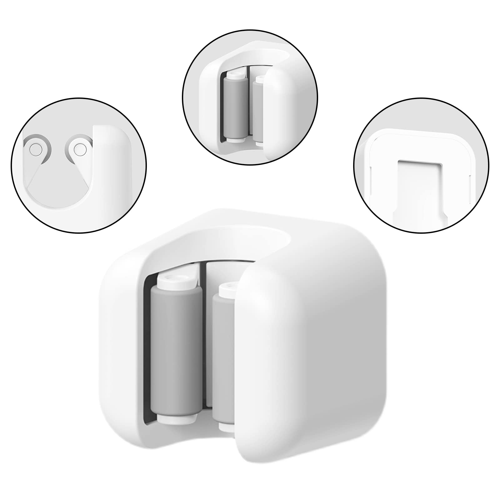 Garvee Set da 3 pezzi Porta scopa autoadesivo con supporto da parete antiscivolo per cucina e giardino, robusto, non richiede foratura