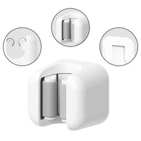 Garvee Set da 3 pezzi Porta scopa autoadesivo con supporto da parete antiscivolo per cucina e giardino, robusto, non richiede foratura