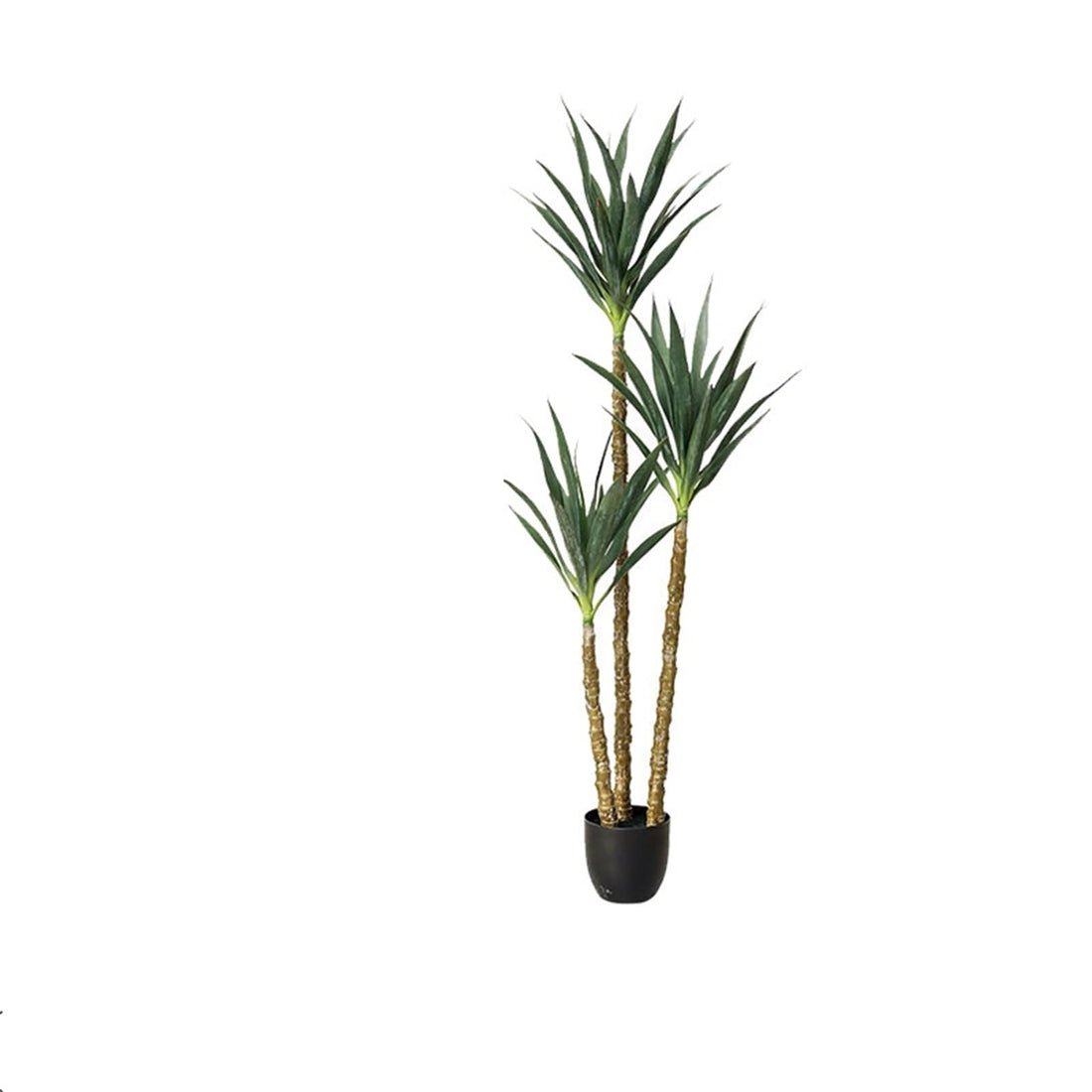 Garvee Pianta artificiale di legno di ferro brasiliano, 6 piedi, albero da giardino con 5 tronchi, flessibile, facile da pulire, materiale PE, elegante vaso per decorazioni interne ed esterne, verde