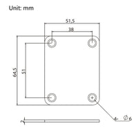 Piastre per manico chitarra Garvee in stile vintage con viti per chitarre elettriche e bassi, nere, robuste, facili da montare, Music Stage