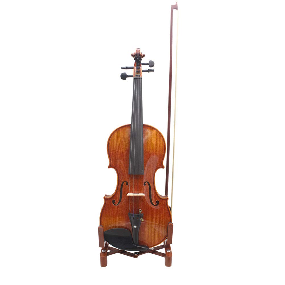 Supporto portatile pieghevole per strumenti musicali Garvee con supporto per archetto per violino, leggero, robusto, pieghevole per palco e viaggio